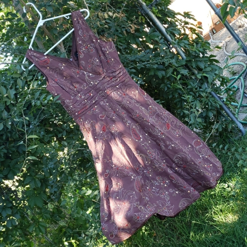 RB collection New York dress sequins paisley